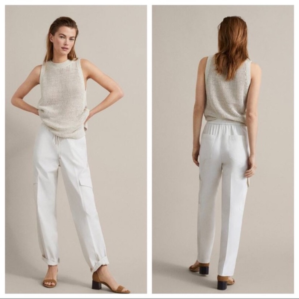 Massimo Dutti COTTON CARGO JOGGING TROUSERS Size 2